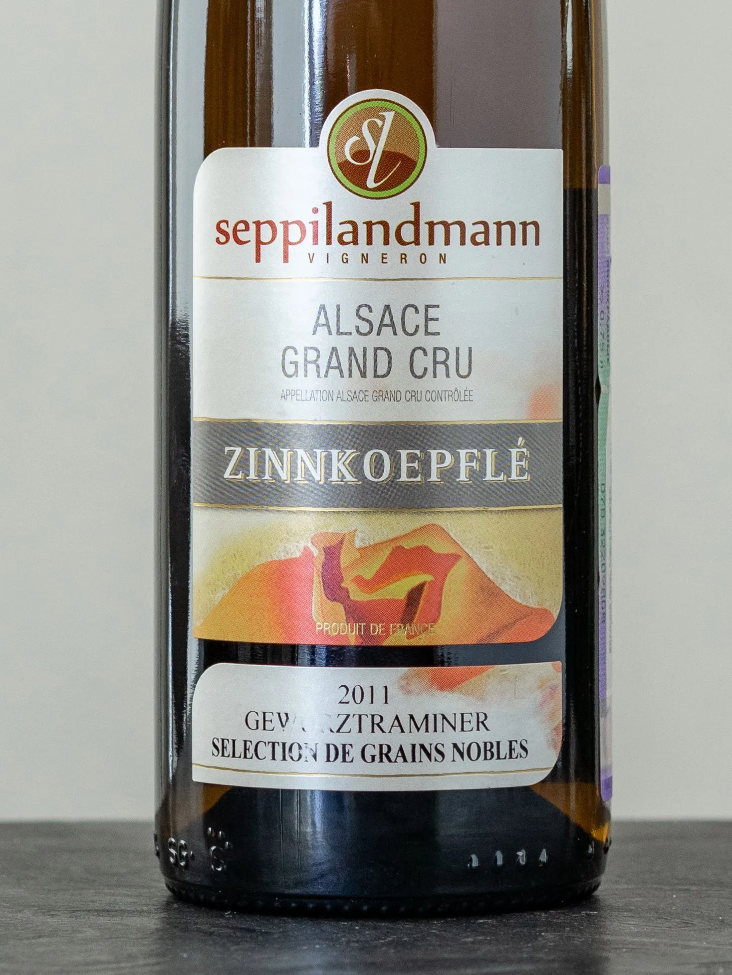 Вино Seppi Landmann Zinnkoepfle Gewurztraminer Selection de Grains Nobles Alsace / Сеппи Ландманн Цинкопфле Гевюрцтраминер Селексьон де Грэн Нобль